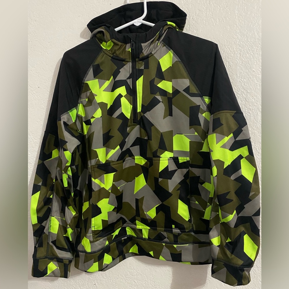 Athletic Works Boys Quarter Zip Dri-Works Hooded Pullover 
Size XXL(18)